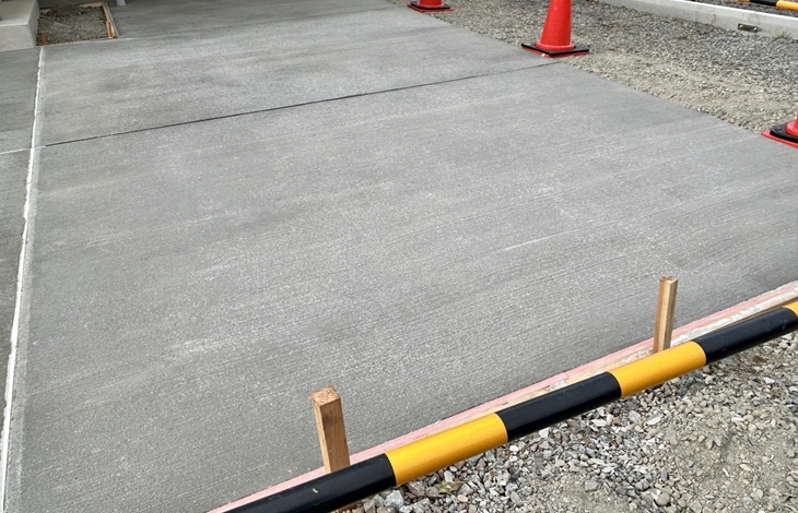 土間コンクリートの面積を調整する工夫